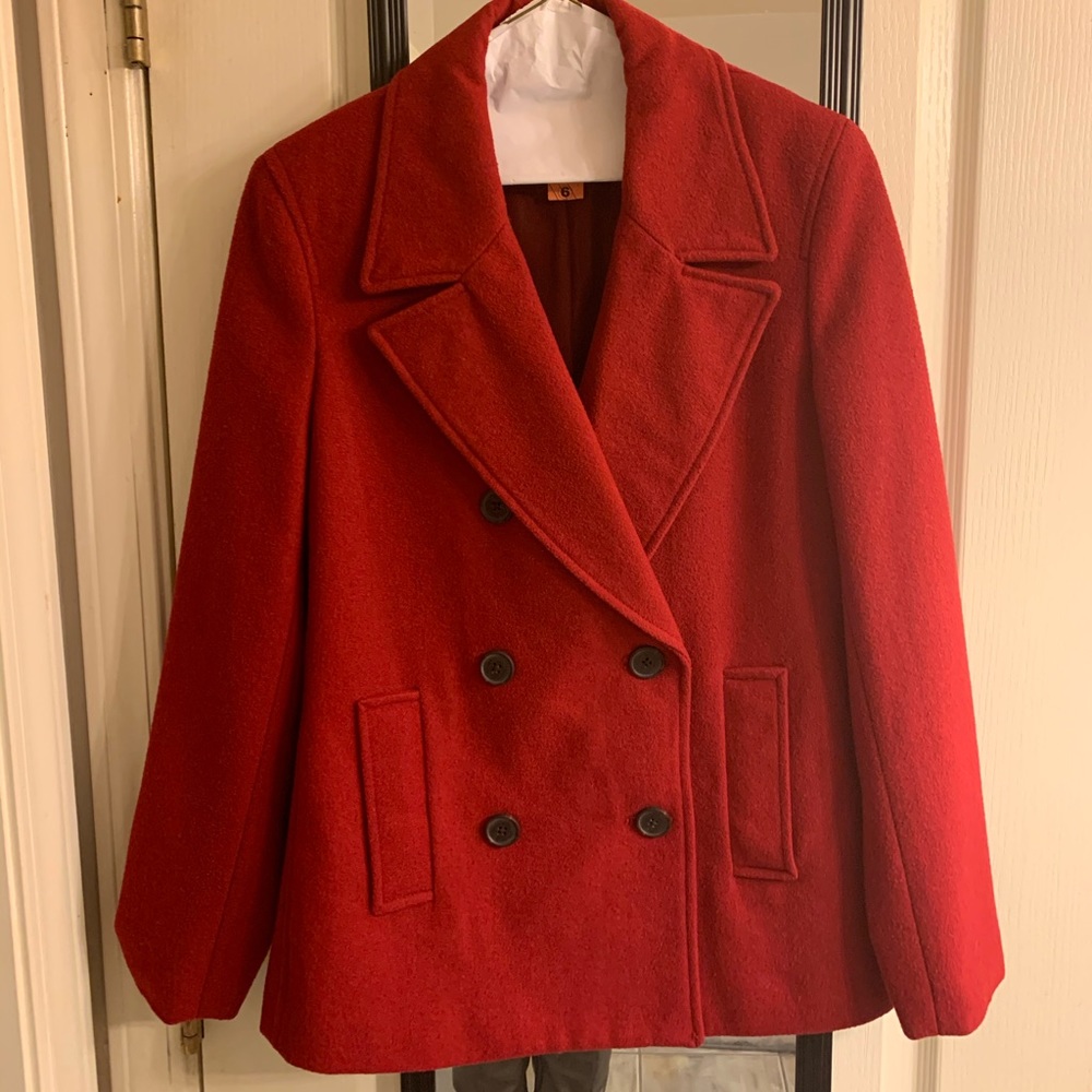 Wool Blend Pea Coat